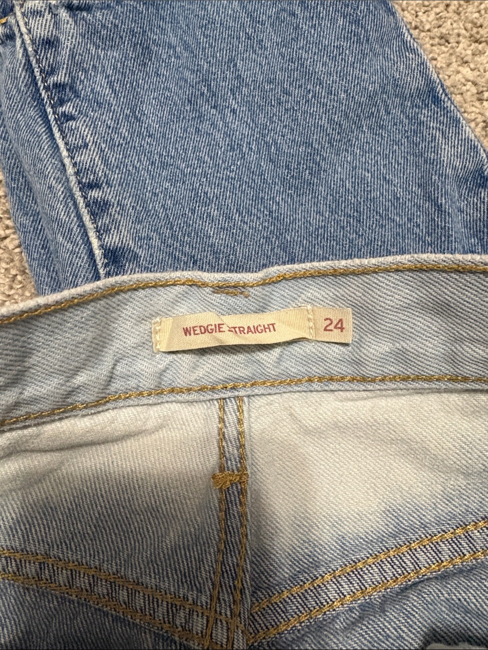 Levi’s Wedgie Straight Button Fly Jeans - Picture 2 of 8